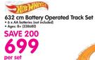 Hot Wheels 632cm Battery Operated Track Set-Per Set