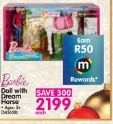 Barbie Doll With Dream Horse-Each