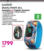 Garmin Stretchy Vivofit JR 2, Avengers Or Captain America-Each