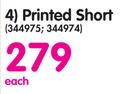 Legend Printed Short-Each