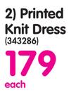 Legend Printed Knit Dress-Each