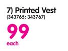 Legend Printed Vest-Each