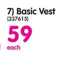 Legend Basic Vest-Each