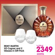 Remy Martin XO Cognac & 2 Glasses In Gift Pack-750ml