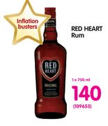 Red Heart Rum-750ml