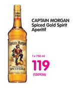 Captain Morgan Spiced Gold Spirit Aperitif-750ml