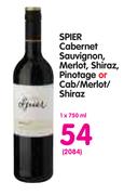 Spier Cabernet Sauvignon, Merlot, Shiraz, Pinotage Or Cab/Merlot/Shiraz-750ml