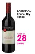 Robertsobbn Chapel Dry Range-750ml