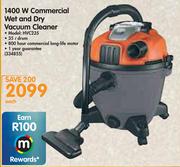1400W Commercial Wet & Dry Vacuum Cleaner HVC235