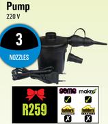 Camp Master 220V 3 Nozzles Pump