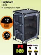 Camp Master Cupboard 3 Shelf