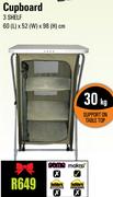 Camp Master 3 Shelf Cupboard