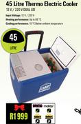 Camp Master 45Ltr Thermo Electric Cooler 12V/220V Dual Lid