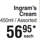 Ingram's Cream Assorted-450ml