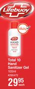 Lifebuoy Total 10 Hand Sanitizer Gel-100ml