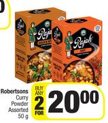 Robertsons Curry Powder Assorted-For Any 2 x 50g