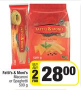 Fatti's & Moni's Macaroni Or Spaghetti-For Any 2 x 500g