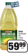 Spar Sunflower Oil-2L Each