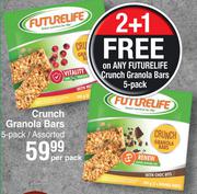 Future Life Crunch Granola Bars 5 Pack Assorted-Per Pack