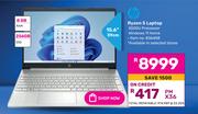 Hp 15.6"(39cm) Ryzen 5 Laptop