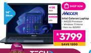 Mecer 14"(35cm) Intel Celeron Laptop