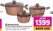 Bennett Read 6 Piece Copper & Rock Cookware Set