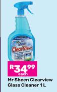 Mr Sheen Clear View Glass Cleaner-1L Each