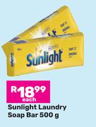Sunlight Laundry Soap Bar-500g Each