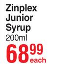 Zinplex Junior Syrup-200ml Each