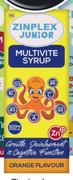 Zinplex Junior Multivite Syrup-200ml Each