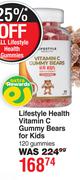 Lifestyle Health Vitamin C Gummy Bears For Kids 120 Gummies