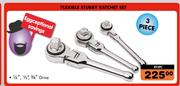 Autogear Flexible Stubby Ratchet Set RT3PC