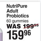 NutriPure Adult Probiotics-60 Gummies