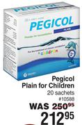 Pegicol Plain For Children-20 Sachets