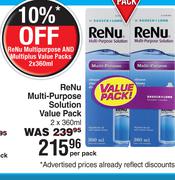 ReNu Multi-Purpose Solution Value Pack-2 x 360ml Per Pack