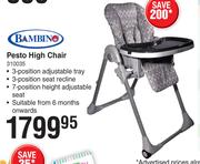 Bambino pesto high chair store