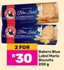 Bakers Blue Label Marie Biscuits-For 2 x 200g