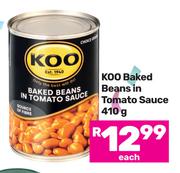 Koo Baked Beans In Tomato Sauce-410g Each