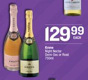 Krone Night Nectar Demi Sec Or Rose-750ml Each