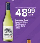 Porcupine Ridge Sauvigon Blanc, Chardonnay Or Chenin Blanc-750ml Each