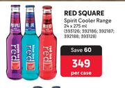 Red Square Spirit Cooler Range-24 x 275ml Per Case