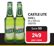 Castle Lite NRB's-24 x 330ml Per Case