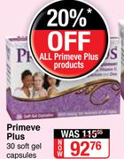 Primeve Plus 30 Soft Gel Capsules