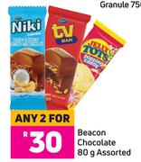 Beacon Chocolate Assorted-For 2 x 80g
