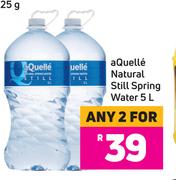 Aquelle Natural Still Spring Water-For 2 x 5L
