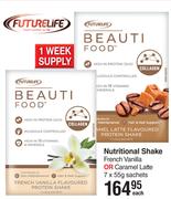 Futurelife Nutritional Shake (French vanilla Or Caramel Latte)-7 x 55g Sachets