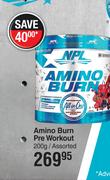 NPL Amino Burn Pre Workout-200g Assorted