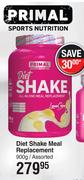 Primal Diet Shake Meal Replacement-900g Assorted