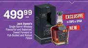 Jack Daniels Single Barrel Whiskey Flavourful & Balanced,Sweet Forward Or Full Bodied & Robust-750ml