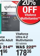 Vitaforce Ultra A-Z Multivitamin 60 Tablets